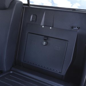 Toyota Tacoma Cubby Cover - Rear - Tuffy Products - Behind Seat Cubby Cover W/ Combo Lock - Black - `05-`22